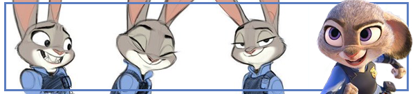 Animation and Drawing Exercise from Zootopia and Judy Hopps