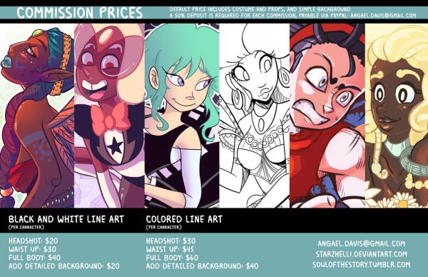 A well-crafted price chart for commissions by starZhelli